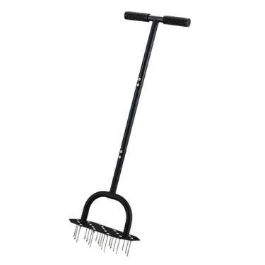 Imagem de Generic Ferramenta aeradora de gramado com pontas mais longas para remoção de palha do solo, aerador de grama para manutenção