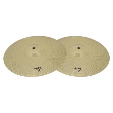 Imagem de Par de Pratos Chimbal para Bateria 14" Liga de Latão New York