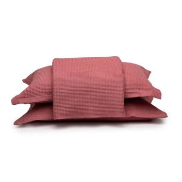 Imagem de Colcha Queen 3 Peças Algodão Piquet Favo Dohler