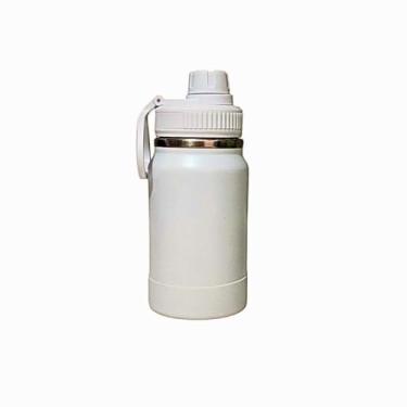 Imagem de Garrafa Térmica Infantil 350ml Aço Inoxidavel Duplo Isolamento Térmico Tampa de Segurança Anti Vazamento Base Antiderrapante Livre de BPA (Branco)