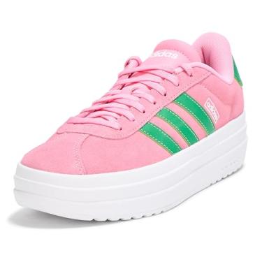 Imagem de adidas Tênis feminino Vl Court Bold, Bliss Rosa/Verde/Branco, 36