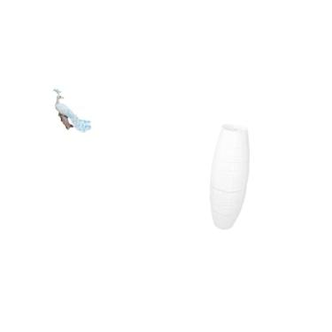 Imagem de Fenteer Escultura de Jardim de Pavão com Abajur Elegante, Luminária de Chão, Gaiola de Lâmpada de Papel, Proteção para Quintal de Casa E Decoração de