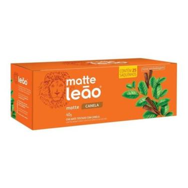 Imagem de Chá Matte Com Canela Com 25 Saquinhos- Kit 2 Caixas- Leão - Leão Alime