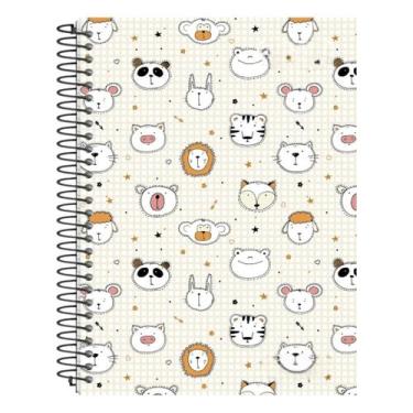 Imagem de Caderno Capa Dura Fofinhos 10 Matérias 160 Folhas Espiral - PanAmerica