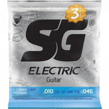 Imagem de Encordoamento P/ Guitarra .010 Light Pack C/ 3 Sg - Pct / 3