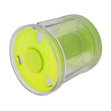 Imagem de menolana Organizador de fitas de ginástica rítmica com rolo, acessório fácil de usar, estojo de armazenamento de fitas de dança com visão clara para, Verde Fluorescente