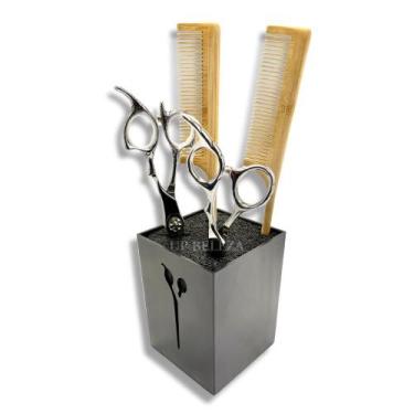 Imagem de Suporte Profissional de Acrílico para Tesouras e Pentes  Organizador d