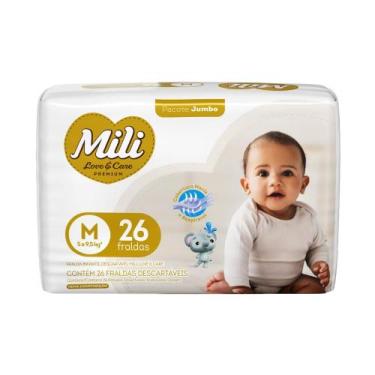 Imagem de Fralda Mili LoveCare Jumbo M c/ 26 unidades