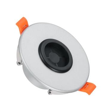 Imagem de PATIKIL Porta de passagem de cabo, kit de gerenciamento de cabos de parede com trava de mola para instalação de fios de alto-falante de TV, prata