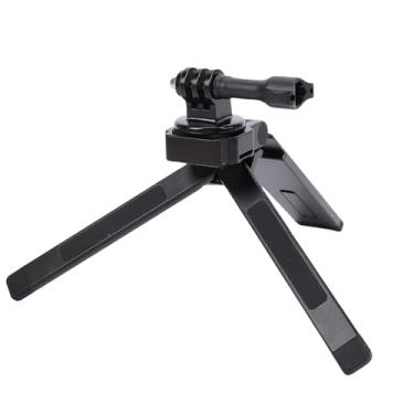 Imagem de Asixxsix Tripé Magnético Dobrável, Suporte Portátil para Mini Câmera Em Liga de Alumínio Com Porta Rosqueada Universal de 1/4 pol. para Câmera de Ação, ângulo Ajustável de 250 °