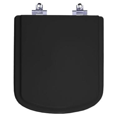 Imagem de Assento Sanitário Laqueado Soft Close Bali Preto Para Vaso Incepa 6lpf