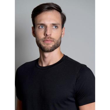 Imagem de Camiseta Signature Básica Elastano Preta-Masculino