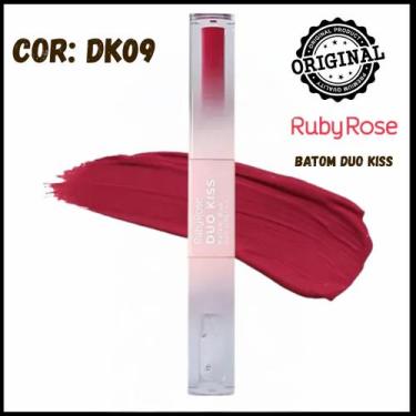 Imagem de Batom Duo Kiss LipsTick Ruby Rose HBL6203, DK09