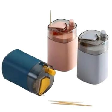 Imagem de Kit 3 Unidades de Paliteiro Automático, Porta Palitos de Dente