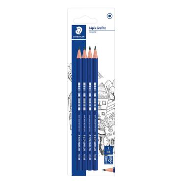 Imagem de Lápis Grafite Staedtler Hexagonal HB N°2 com 4 Unidades