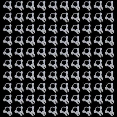 Imagem de TAODAN 200 peças de clipes de enxerto de horticultura 1,6 x 1,7 x 1 cm material macio de plástico transparente para enxerto de mudas de melão, frutas, legumes e flores