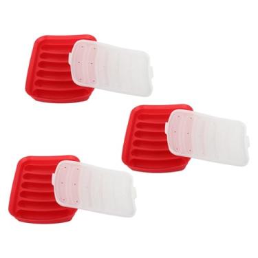 Imagem de Mingzhe Molde de Silicone para Salsichas e Cachorros-quentes, Ideal para Fazer Presunto, Papinhas e Outros Alimentos para bebês. (Vermelha)