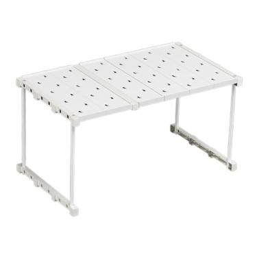 Imagem de ＫＬＫＣＭＳ Organizador de Armário com Prateleira para Guarda-Roupa, Prateleira de Armazenamento Reutilizável, Multifuncional e Expansível para Pratos de, 45cm to 65cm X 35cm