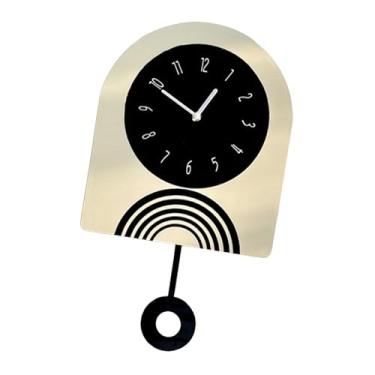 Imagem de Generic Relógio de parede nórdico decorativo, silencioso, ideal para decoração de casa, quarto, sala de jantar ou escritório, Balanço 42cm X 25.5cm