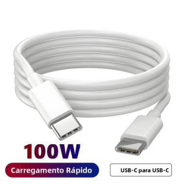 Imagem de Cabo USB-C Para USB-C De Carregamento Rápido De 100W Para iPhone 15 pr