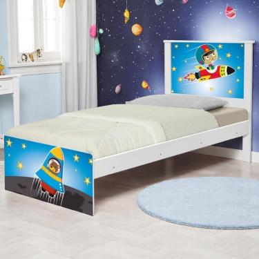 Imagem de Cama Juvenil Zap Com Cabeceira Astronauta