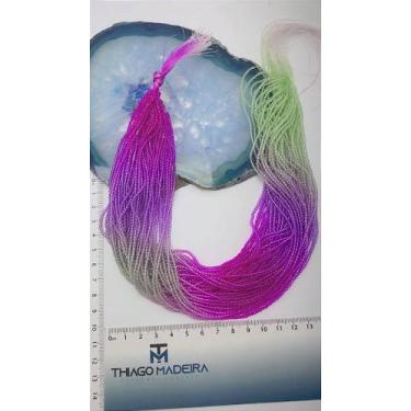 Imagem de Fio Cristal 1mm Vidro Facetado - Fio de Cristais Coloridos para Joias 