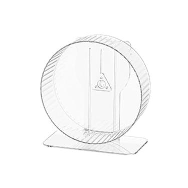 Imagem de Fenteer Roda de exercício para hamster, brinquedo divertido para brincar e correr. Robusta, silenciosa e antiderrapante, ideal para ouriços, gerbos, ratos