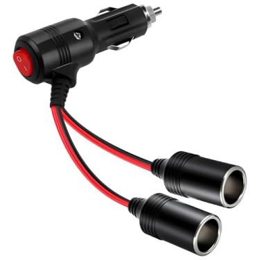 Imagem de Divisor de isqueiro de carro, porta de carregador, adaptador divisor de 12 V para carro