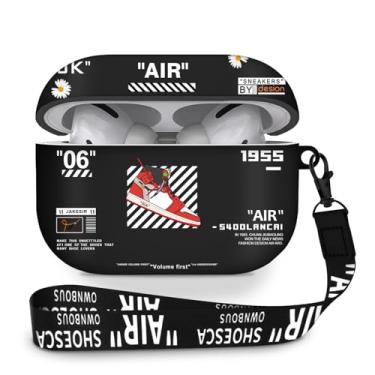 Imagem de Capa compatível com Airpods Pro 3 (2025), capa protetora de silicone macio com estampa de sapato para Apple AirPods Pro 3ª geração, capa para Airpod Pro 3 com cordão e chaveiro para homens/meninos