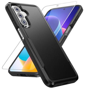 Imagem de Capa para Samsung Galaxy A17 5G, capa para celular Galaxy A17 5G com protetor de tela HD [teste de queda de grau militar] Capa protetora resistente à prova de choque resistente para Samsung A17 5G