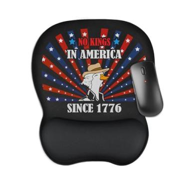 Imagem de Aganmi Mouse pad ergonômico preto com descanso de pulso, base de borracha antiderrapante pequena para alívio da dor, computador, laptop, casa, escritório, decoração acessórios, engraçado, colega de