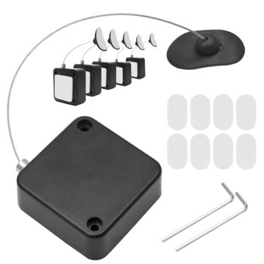 Imagem de LifCratms Pacote com 6 cadeados retráteis de controle remoto, correia de controle remoto de 18 m com alça de bloqueio ajustável para controle remoto de TV, controle de jogos, showroom de tablets