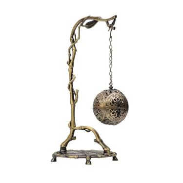 Imagem de porta-vara de incenso Queimador de incenso suspenso para casa, decoração em estilo chinês, suporte liga para meditação, ioga, spa
