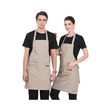 Imagem de Avental De Cozinha Impermeável Com Bolsos Para Mulheres E Homens, Unif