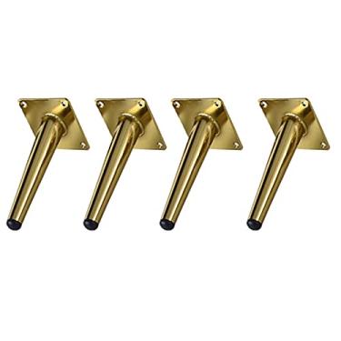 Imagem de TRGCJGH Pernas de móveis pernas de sofá pernas de móveis de metal para armário sofá suporte de TV estante 4 peças, A-11,8 polegadas