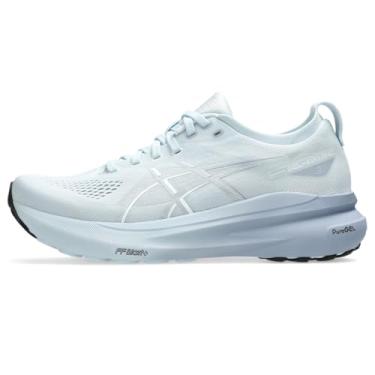 Imagem de ASICS Tênis de corrida feminino Gel-Kayano 31, Cinza claro/prata pura, 35