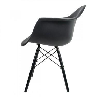 Imagem de Kit 4 Cadeiras Polipropileno Eames Arm Dsw Empório Tiffany Preto