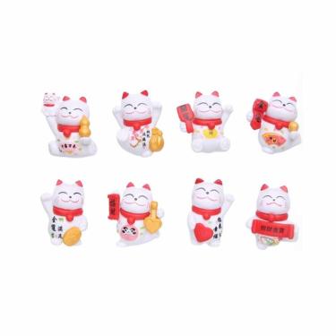 Imagem de Ímãs de geladeira Luckys Cats Anime 8 unidades/lote para crianças