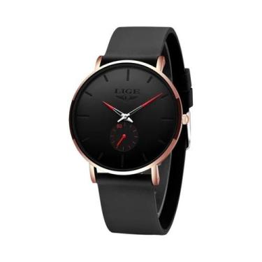 Imagem de Relógio Esportivo Luxuoso Ultra-Fino À Prova D'Água Masculino LIGE 202