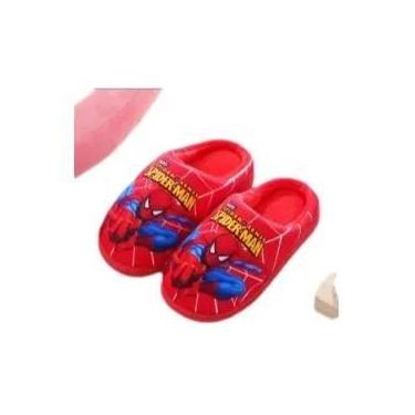 Imagem de Chinelos De Algodão Para Meninos E Meninas Com Estampa Do Homem-Aranha