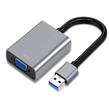 Imagem de KUPOISHE Adaptador USB para VGA para monitor Mac OS Windows 11/10/8, conversor VGA para USB 3.0 HDMI para laptop MacBook Pro, cabo USB 3 VGA vários monitores para desktop PC TV