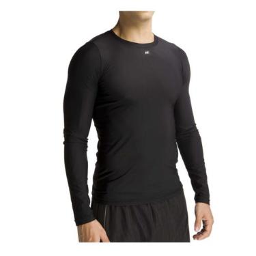 Imagem de Camisa Térmica Segunda Pele Compressão Proteção UV Tamanho Normal e Pl