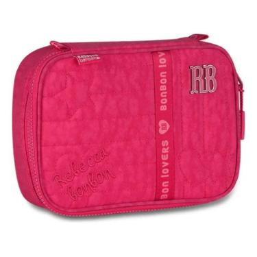 Imagem de Estojo Escolar Baú Rebecca Bonbon Box Juvenil 36 Canetas Cor:Rosa - Cl