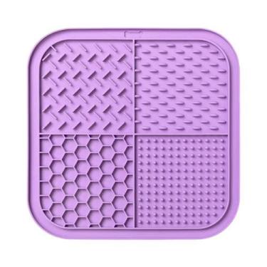 Imagem de Tapete De Silicone Para Cães E Gatos Com Ventosas, Alimentador Lento, 