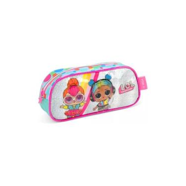 Imagem de Estojo Escolar Simples Infantil Boneca LOL Surprise - Luxcel, Verde