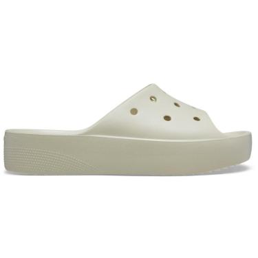 Imagem de Chinelo Crocs Classic Plataform Slide Bone Feminina-Feminino