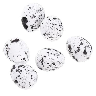 Imagem de VICASKY Mini ovos de espuma de Páscoa DIY artesanato a granel kits de ovos falsos pintura pequena para decoração pássaro de resina 100 peças decorações de simulação salpicadas de páscoa recorte