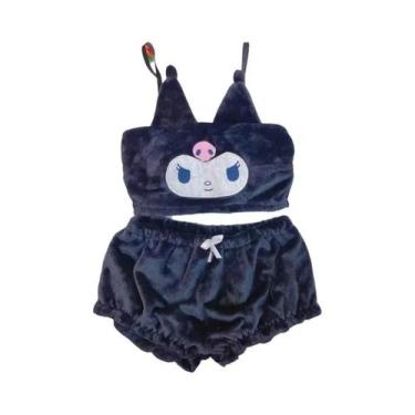 Imagem de Pijamas De Inverno Kawaii Sanrio Para Meninas Mymelody Kuromi Cinnamor