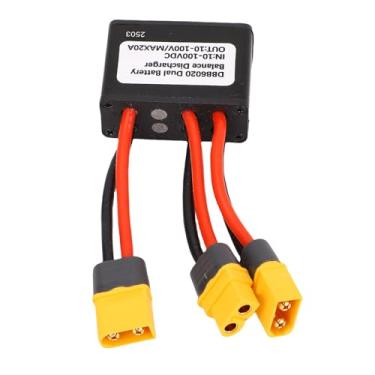 Imagem de Generic Conversor de Descarga de Bateria Dupla, Adaptador de Módulo Paralelo Balanceador de Interruptor de Bateria Dupla de 10-100V Com Plugue XT60, Conversores de Energia para Motor