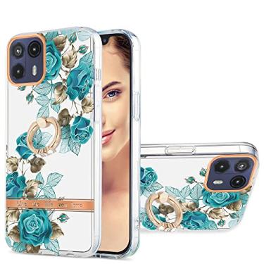 Imagem de For Motorola Moto G50 5G Ring IMD Flowers TPU Phone Case